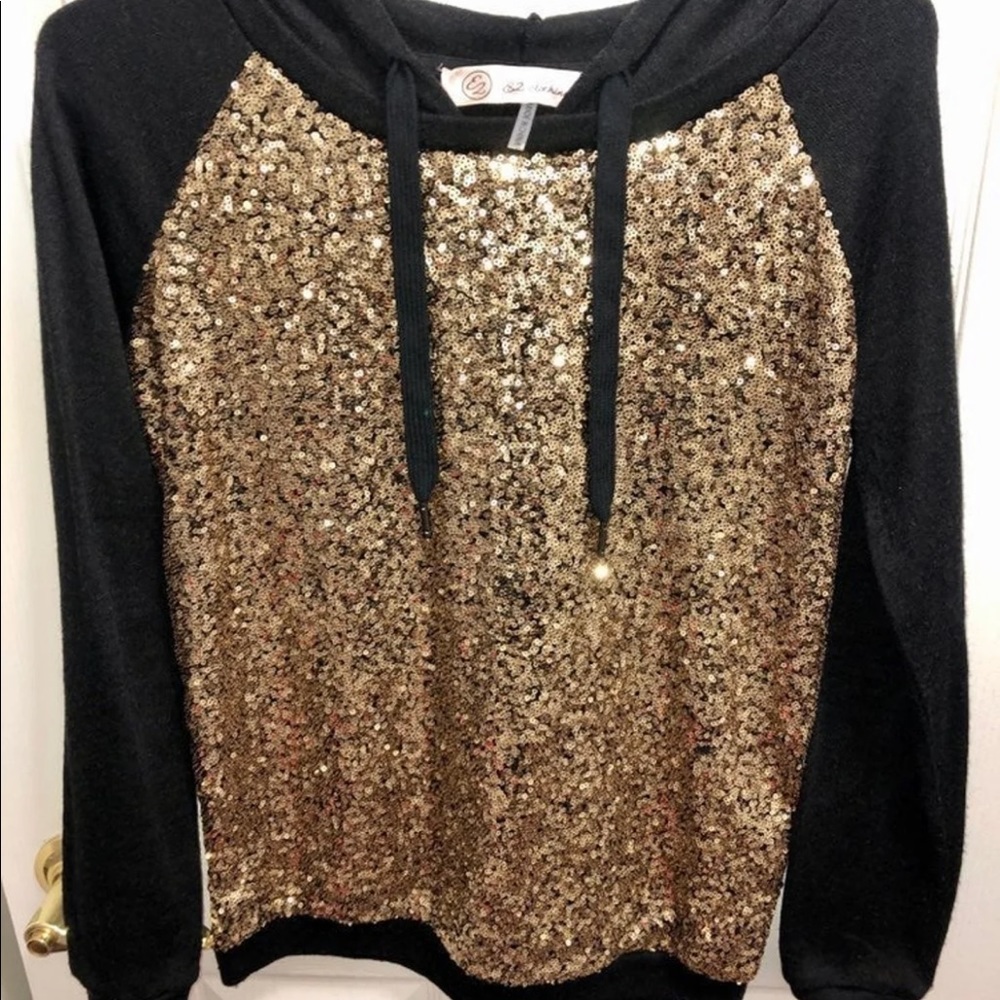 Womens Sequin Hoodie